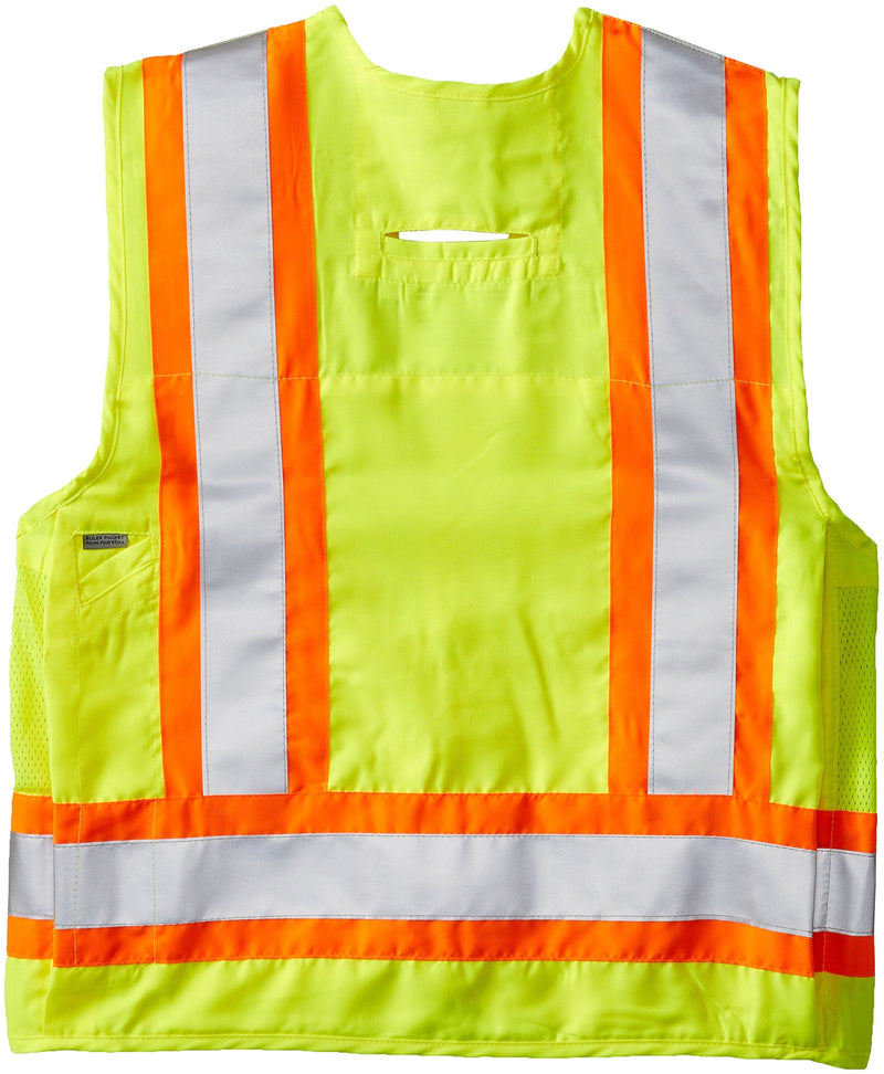 Viking Men's Surveyor Hi-Vis Safety Vest with U Configuration 4" Reflective Tape XX-Large Green