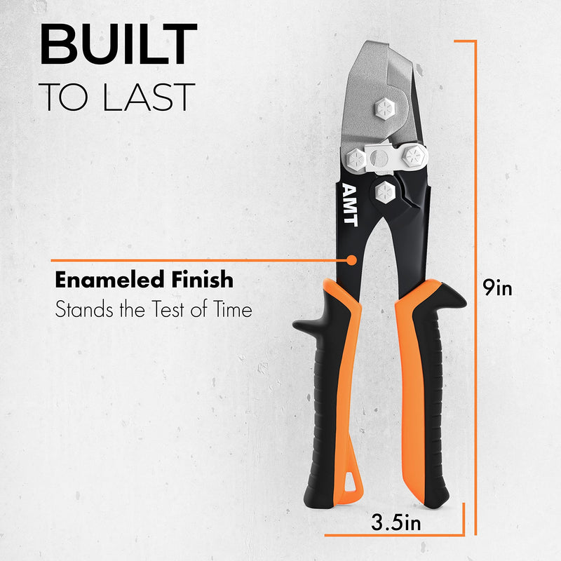 [Australia - AusPower] - AMERICAN MUTT TOOLS Sheet Metal Hand Notcher, Sheet Metal V Notcher – Cuts 30 Degree V Notch in Sheet Metal – Ductwork Notching Tool, Upholstery Hand Notcher, Sheet Metal Notcher, Ductwork Tools 