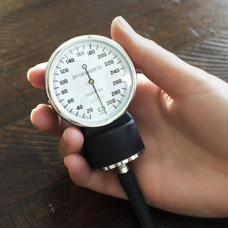 [Australia - AusPower] - HealthSmart Manual Blood Pressure Monitor, Self Taking Blood Pressure Kit, With Standard Cuff Size 1 ADULT 