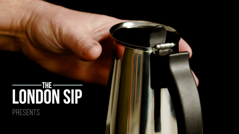 London Sip Stainless Steel Stovetop Espresso Maker Moka Pot Italian Coffee Percolator, Silver, 6 Espresso Cups Medium