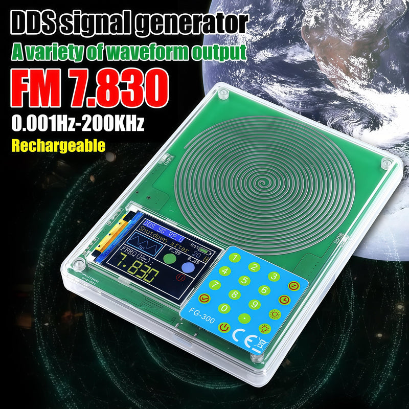 [Australia - AusPower] - Function Signal Generator 7.83Hz Schumann Wave Earth's electromagnetic Field Resonance 0.01Hz~200KHZ Adjustable Sine Wave Ultra-Low Frequency Pulse Generator,Sleep Aid Sound Frequency Machine 