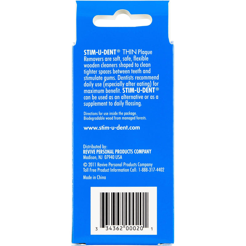Natural Dentist Stim-U-Dent Dental Picks (Thin), 160 Count Each (Pack of 6) Thin Mint 160 Count (Pack of 6)