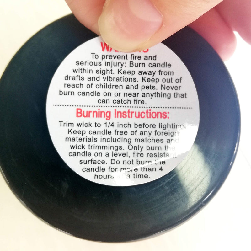 Candle Warning Labels 1.5 inch Candle Jar Container Stickers Candle Making Stickers Warning 500 Pcs Per Roll Waterproof Candle Safety Labels Sticker Decal for Soy Wax Candle Jars,Tins and Votives - NewNest Australia
