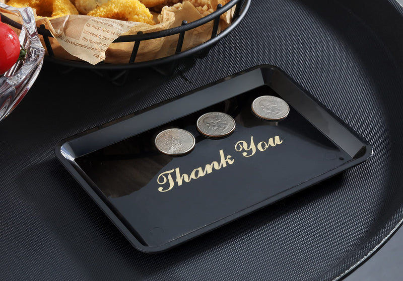 [Australia - AusPower] - New Star Foodservice 26917 Tip Tray Restaurant Guest Check Bill Holder, 4.5 by 6.5-Inch, Black with Gold Imprint, Set of 12 