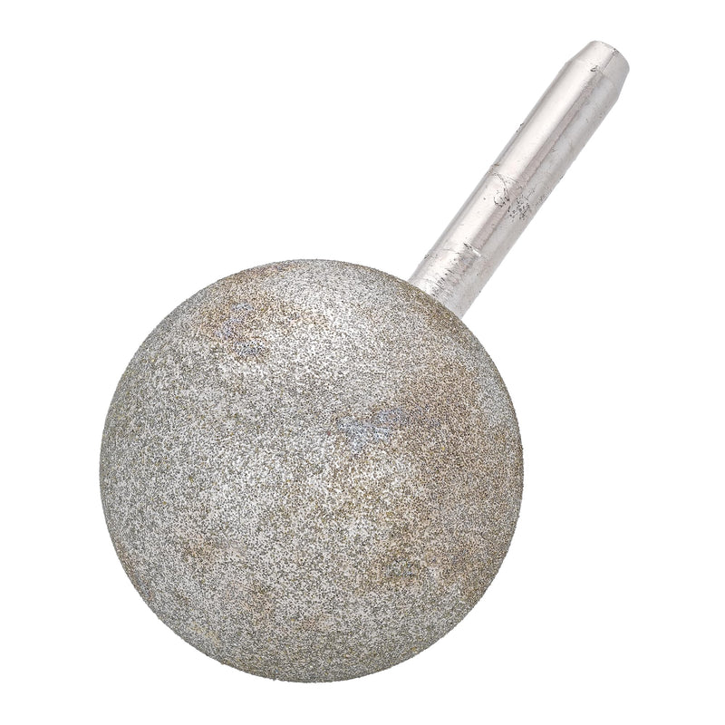 JINGLING 50mm 2 inch Spherical Head Diamond Grinding Bit Coated Round Ball Burs with Shank 5/16" Grit 80 Tools for Stone 50mm (2")