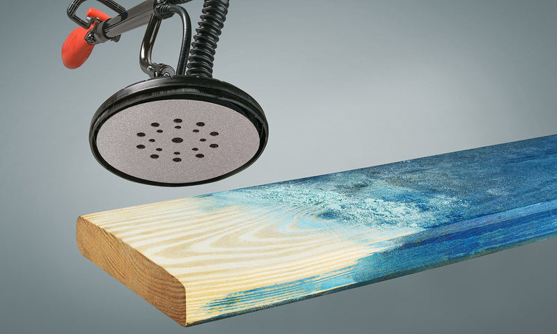 [Australia - AusPower] - KWB Quick Stick Set Ø225 Strong Wood & Polish (Stearate Coated Aluminium Oxide Sanding Discs Silver) for Einhell Drywall Sander TC DW 225, 492118 0W, 0V K 180 