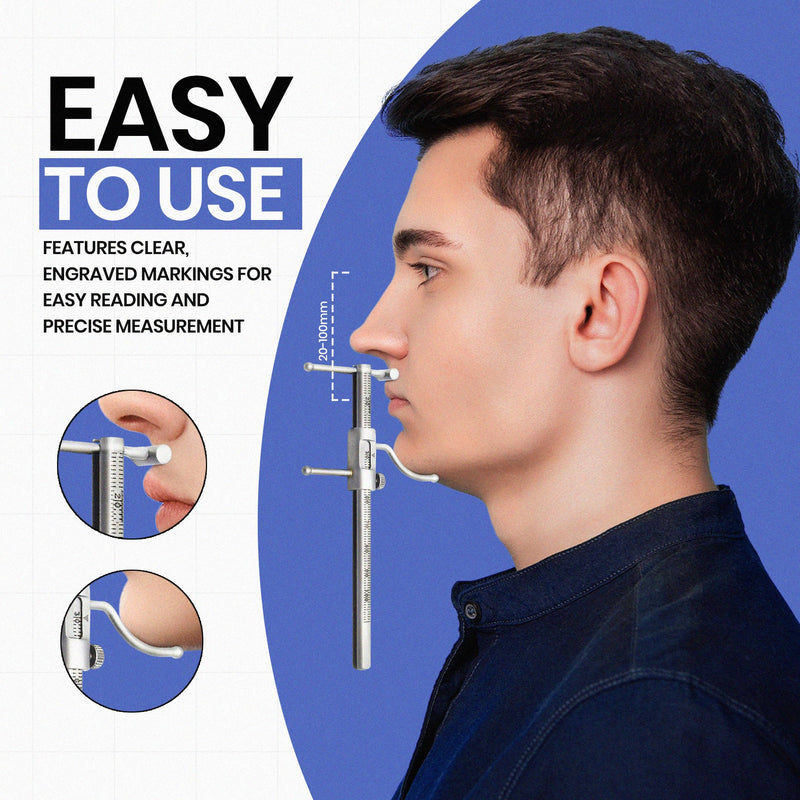 [Australia - AusPower] - MEDSPO Professional Dental Orthodontic Gauge | Bracket Height Moveable Adjustable Locator | Positioning Measuring | Dentist Lab Measuring Instruments (Dental Venus Apollo Gauge) 