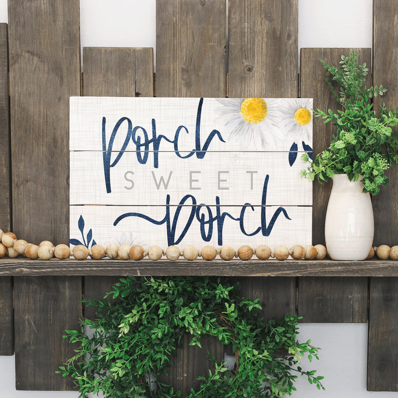 Simply Said, INC Rustic Pallets Porch Sign, Porch Sweet Porch, 16 x 10.5 inch Wood Decor Porch Sign, Made in USA, RUS1413
