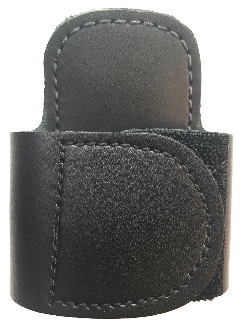 [Australia - AusPower] - The BATCLIP (black) - Premium leather handmade clip-on stethoscope hip holder; no more neck carrying, loss, or misplacement. Proudly carry your high-end stethoscope with taste and style. Black 