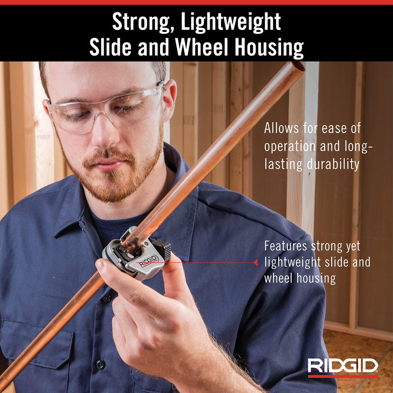 [Australia - AusPower] - RIDGID 86127 Model 118 Close Quarters AUTOFEED 1/4" to 1-1/8" Copper, Aluminum, Brass, and Plastic Tubing Cutter 