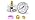 MEANLIN MEASURE vacuum gauge, stainless steel 2-inch dial with 1/4-inch NPT back mount for air compressors and HVAC