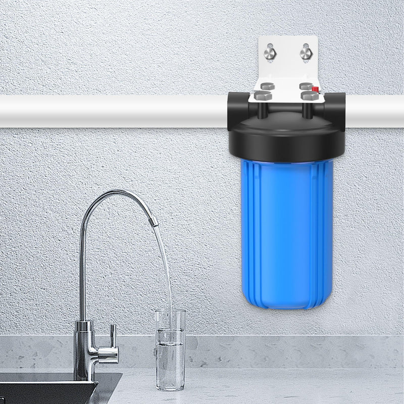 [Australia - AusPower] - Mounting Bracket for 10" and 20" Water Filter, Metal Housing Fixed Bracket for 10" and 20" Water Filter, White 