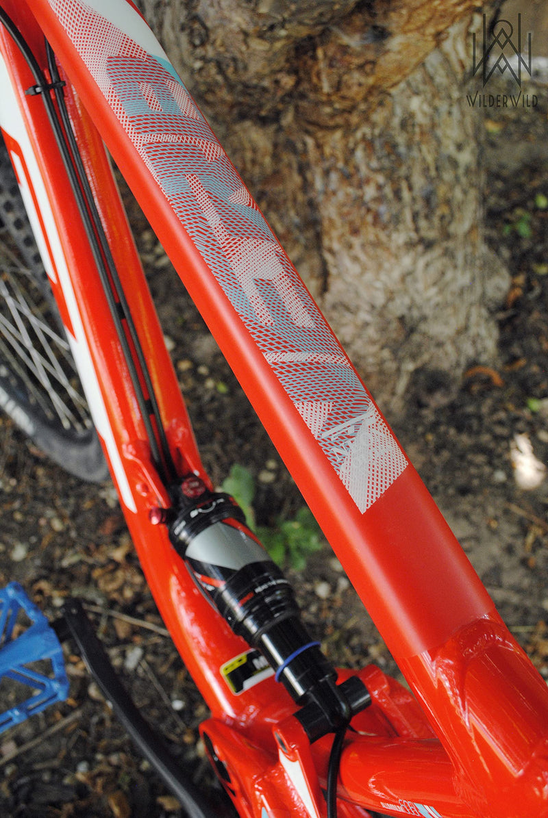 Bike Frame Protection Tape- High Impact Clear Vinyl Wrap Includes Tool (4”x72) Bicycle Frame Protector, Mountain Bike Frame Guard Chainstay Protector (Clear) Clear Matte