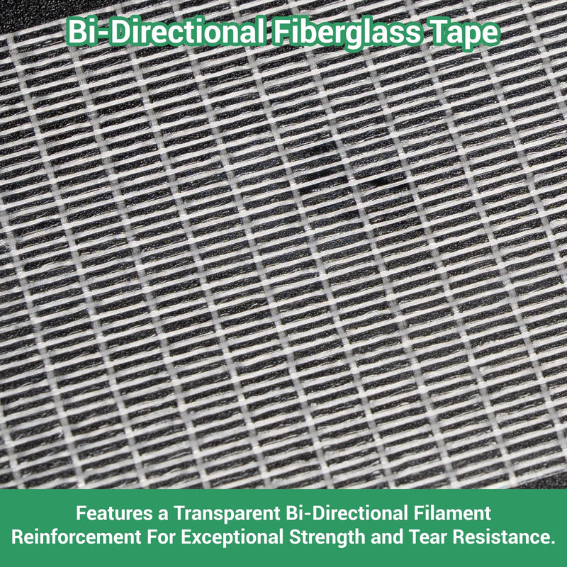 2 Inch x 55 Yards Transparent Bi-Directional Fiberglass Tape – Reinforced Packing Filament Strapping Tape, Adhesive Heavy Duty 1 Roll - 2 Inch x 55 Yards