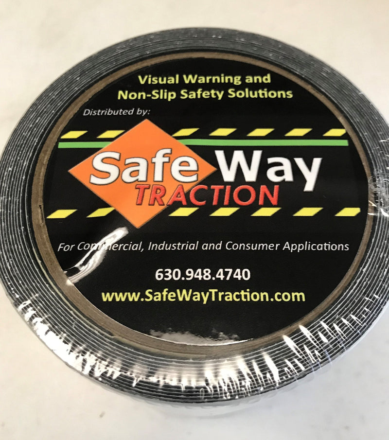 Safe Way Traction 12" X 10' Foot Roll of Black Rubberized Anti Slip Non Skid Safety Tape 3510-12-10