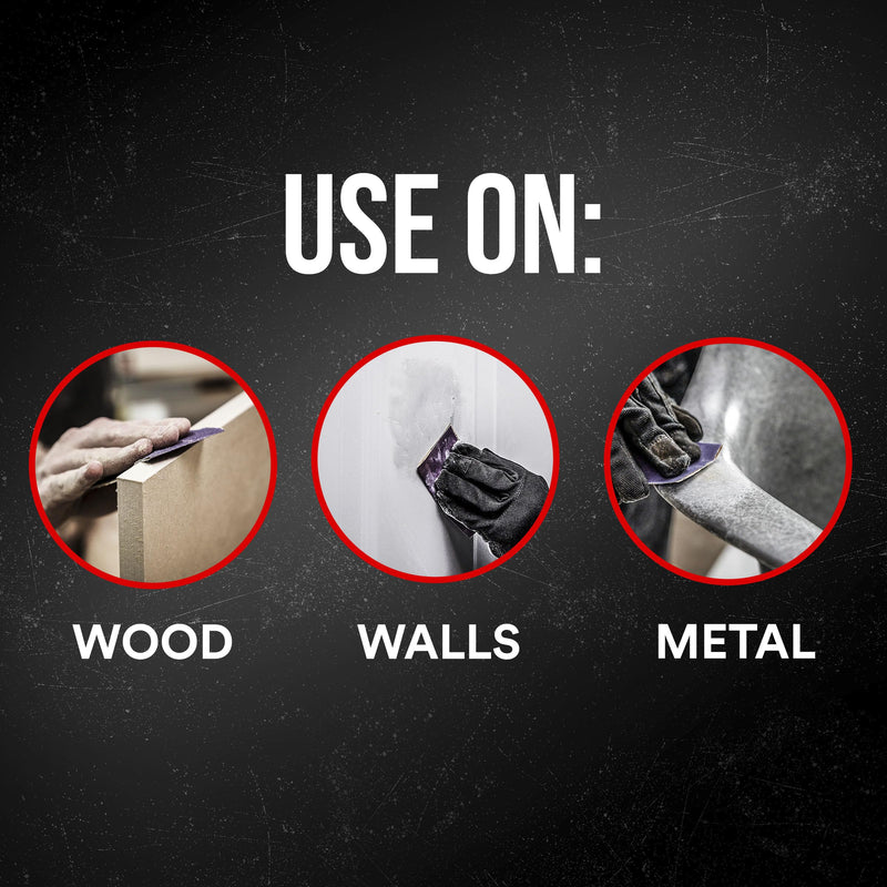 3M Advanced Sandpaper, 20-Pack, 150 Grit, 3M Pro Grade Precision, Features No-Slip Grip Backing, 9-in x 11-in, for Sanding Wood, Drywall, Metal, Can be Used on Wet/Dry Surfaces. ‎26150CP-P-G, 2-Pack 2-Pack (40 Sheets)