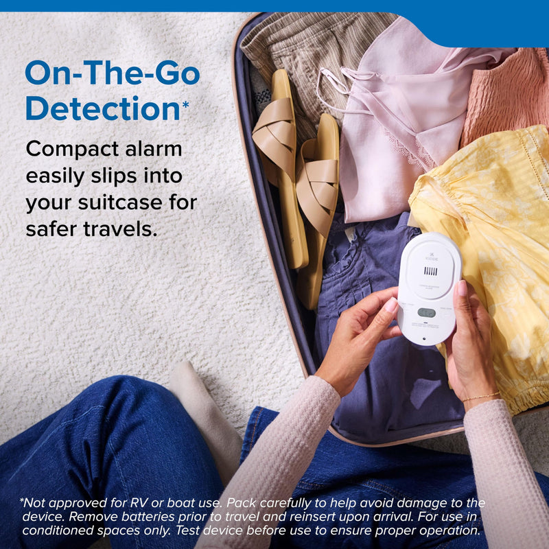 Kidde Carbon Monoxide Detector, Plug-in with AA Battery Backup, Easy-to-Read Digital Backlit Display, 85 dB Alarm, Rotating Plug, LED Status Light Indicators, 5th Edition, COPD 1 Pack