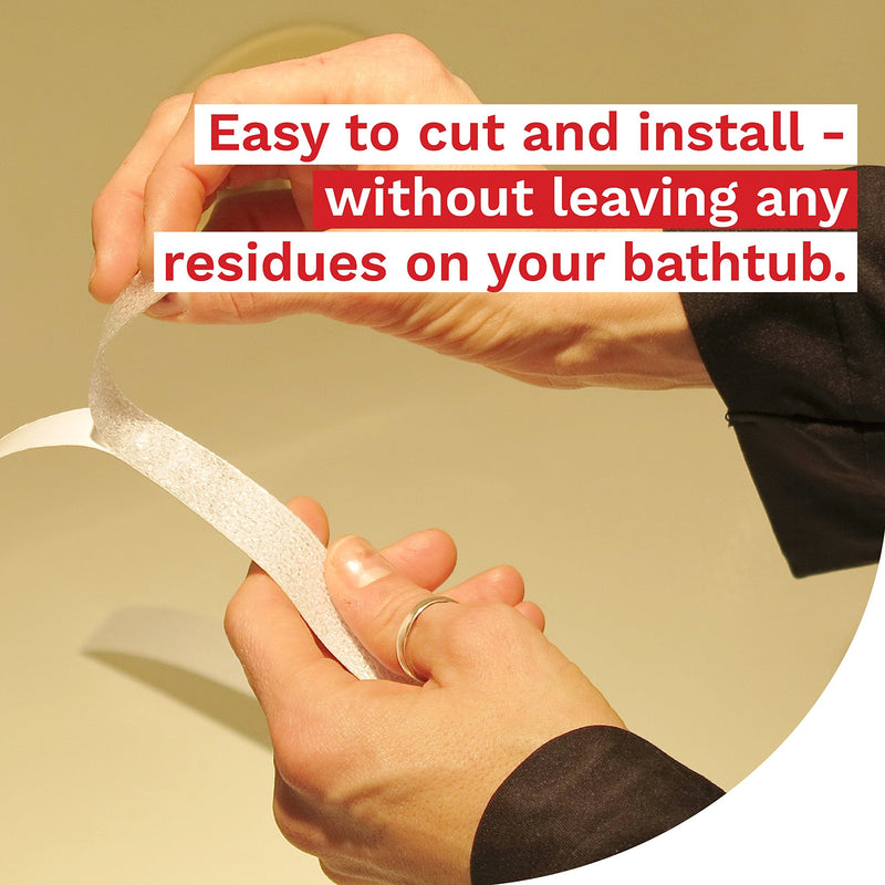[Australia - AusPower] - XFasten Clear Anti Slip Tape for Bathtubs, 1-Inch x 15-Foot Non Skid Grip Tape for Tubs and Showers, Waterproof Traction Tape, Stair Grips Non Slip 