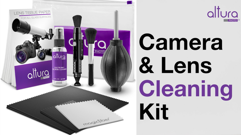 Altura Photo Camera Lens Cleaning Kit, Lens Cleaner for DSLR & Mirrorless w/ 2 oz. Altura Photo Cleaning Solution