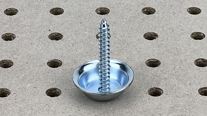 [Australia - AusPower] - Triton Products Pegboard Mounting and Spacer Kit for Wall and Garage Organization, Zinc-Plated Steel, 16 Pieces 