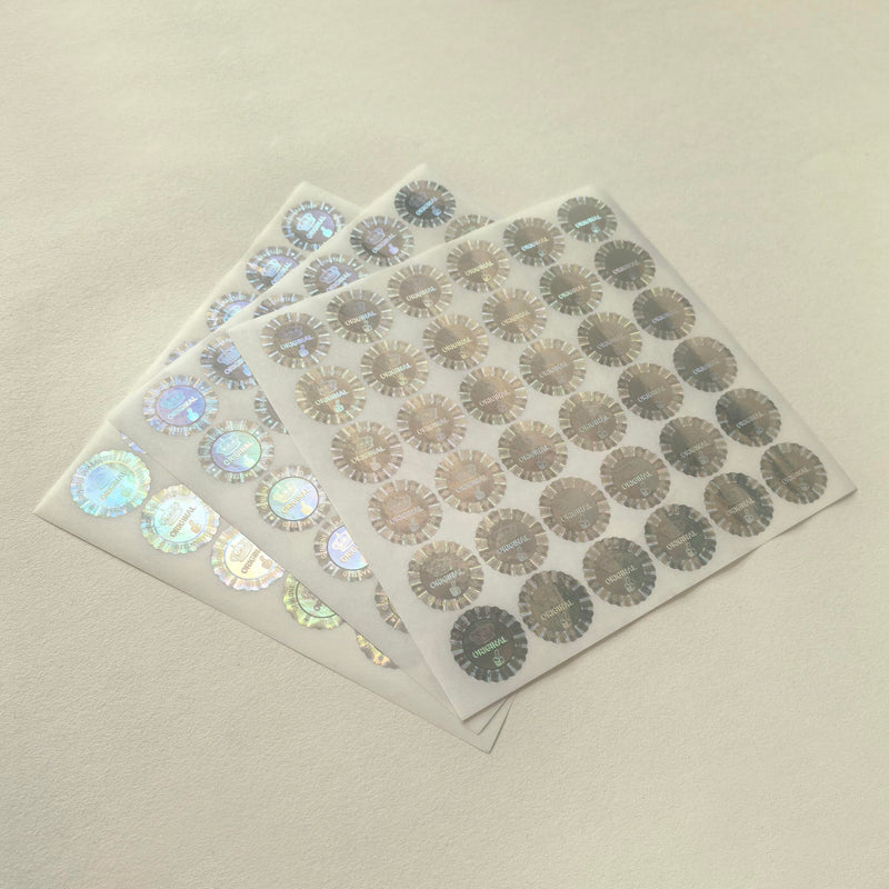 280pcs Hologram Tamper evident Sticker, Original,Genuine Guaranteed Label Sticker,Security Holographic Label,Warranty Void Seal Sticker(Silver,1inch) 25mm Silver