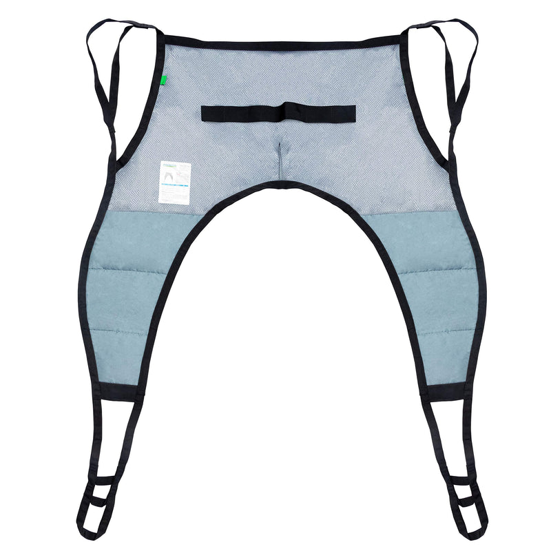 [Australia - AusPower] - Patient Aid Mesh U-Sling Without Head Support, Universal Patient Lift Sling, Ideal for Bathing and Showering, Size Small, 400lb Capacity 