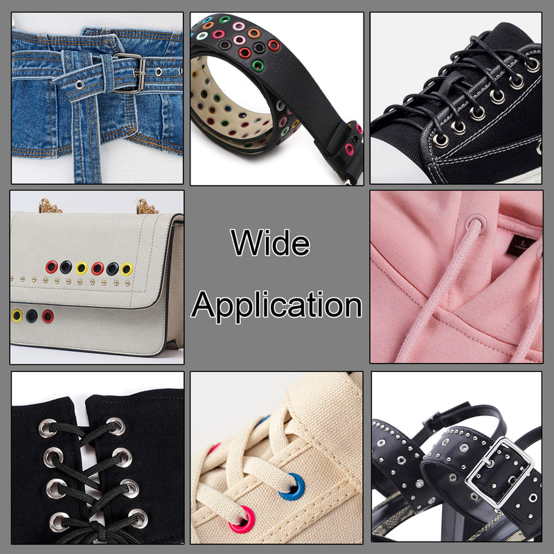 [Australia - AusPower] - YORANYO 400 Sets 3/16 Inch Grommet Mixed Colors Eyelets Kit for Fabric Leather Scrapbooking Card Making Leather Craft Shoes Clothes Bags Fabric Canvas Paper Craft with Install Tool Kit in Storage Box 