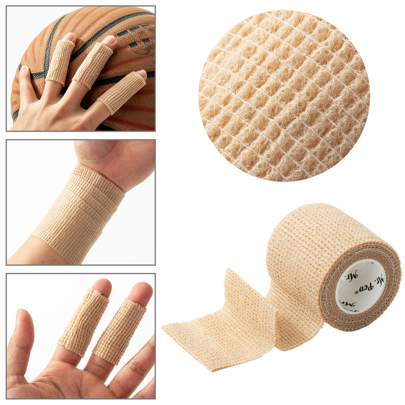 [Australia - AusPower] - Mr. Pen- Self Adhesive Bandage Wrap, 6 Pack, Skin Colored, 2 x 5 Yards, Cohesive Bandages, Medical Wrap, Elastic Bandage Wrap, Self Sticking Bandage Tape Skin Color 
