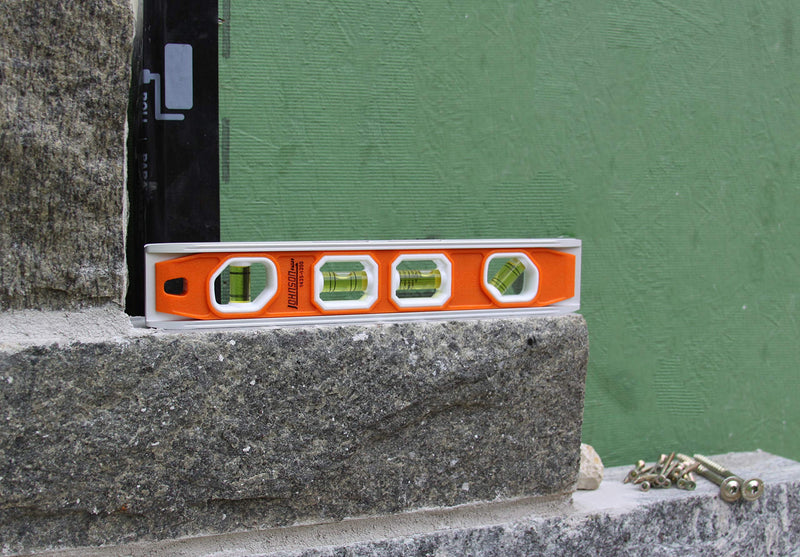 [Australia - AusPower] - Johnson Level & Tool 1435-1200 Magnetic Torpedo Level, 12", Orange, 1 Level 12 Inch 