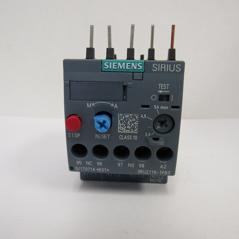 SIEMENS 3RU2116-1FB0 RELAY
