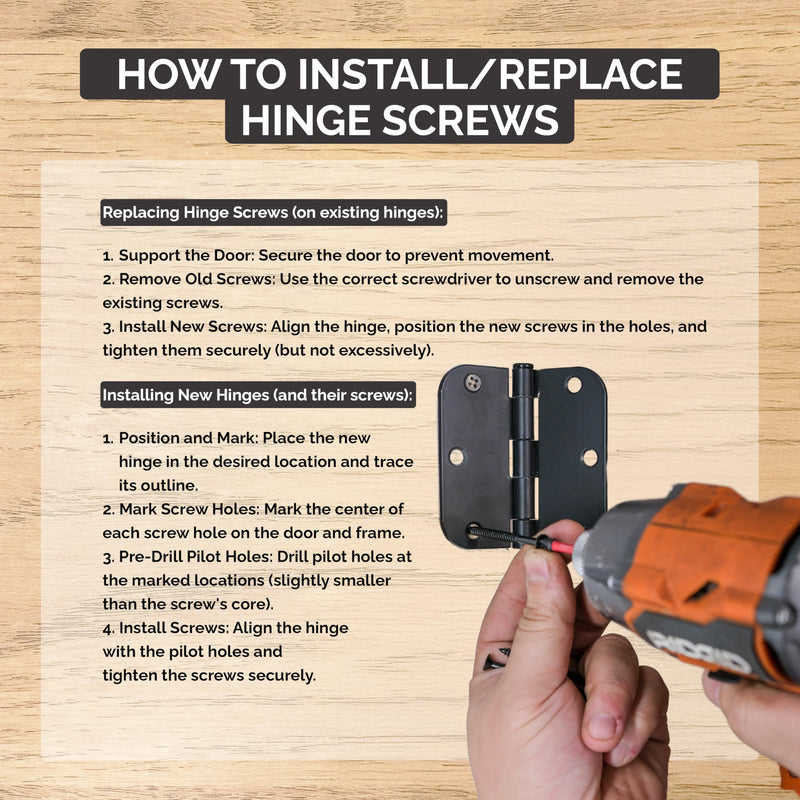 Hinge Outlet Wood Screws, Heavy-Duty Screws for Doors, Cabinets, Furniture & DIY Projects (Oil Rubbed Bronze, 9 X 3 Inch, 96 Pack) Oil Rubbed Bronze