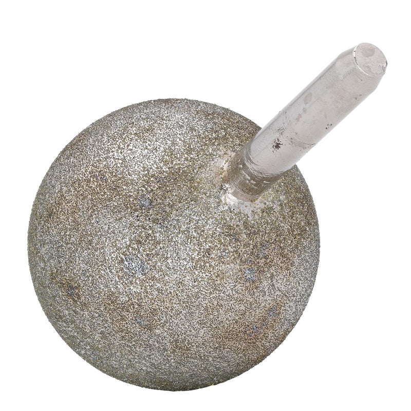 JINGLING 50mm 2 inch Spherical Head Diamond Grinding Bit Coated Round Ball Burs with Shank 5/16" Grit 80 Tools for Stone 50mm (2")