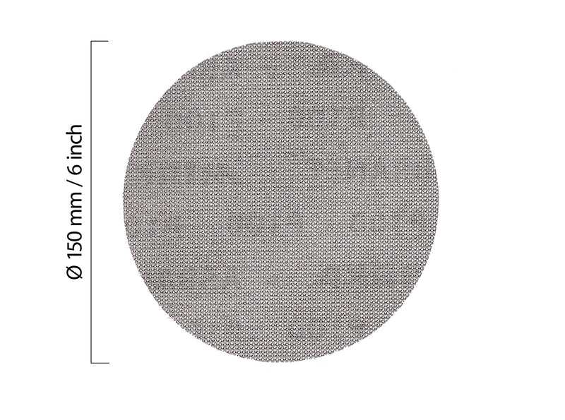 [Australia - AusPower] - Mirka Abranet 5424105012 Mesh Sanding Discs, Diameter 150 mm, Velcro, Grit P120, Pack of 50, for Sanding Wood, Filler, Varnish, Plastic 120 