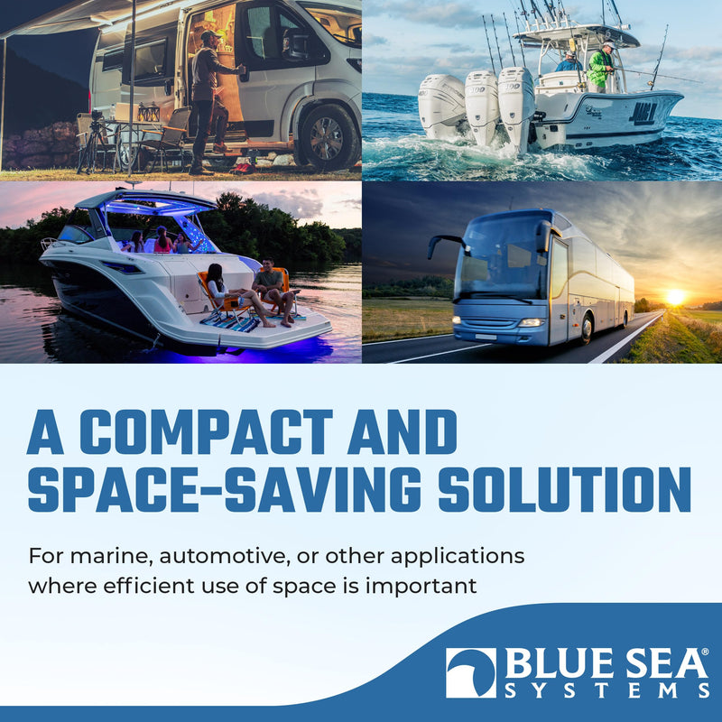 [Australia - AusPower] - Blue Sea Systems 5026 ST Blade Fuse Block 12 Circuit with Ground and Cover 12 Circuit + Neg With cover 