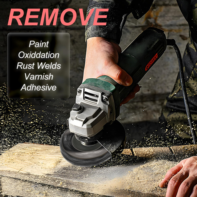[Australia - AusPower] - 6-Pack 4-1/2" Paint Stripper Discs for Angle Grinder, Rust & Paint Removal Wheels for Metal and Wood – Black, Quick Sanding & Grinding 4-1/2 in - 6 pk 