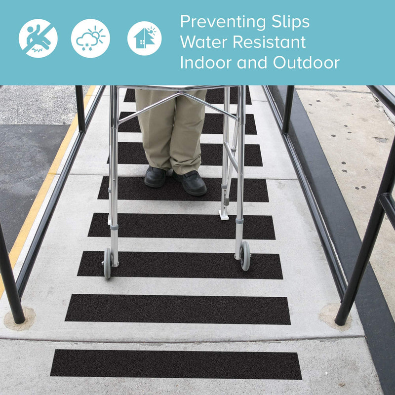 Lifegrip Anti Slip Traction Tape, 4 Inch x 38 Foot - Best Grip, Friction, Abrasive Adhesive for Stairs, Tread Step, Indoor, Outdoor (4" X 38') 4" X 38' Black