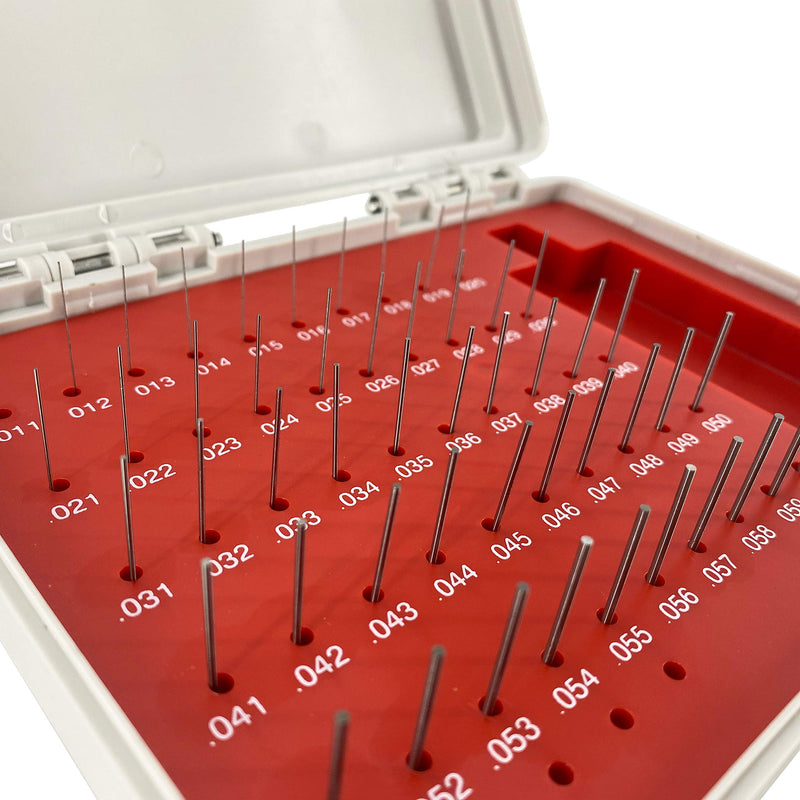 [Australia - AusPower] - TEXALAN(R) Plus Pin Gage Set with Storage Case Steel for Measuring Holes 50pcs 0.011"-0.060" M0 0.011"-0.060" (50pcs) 