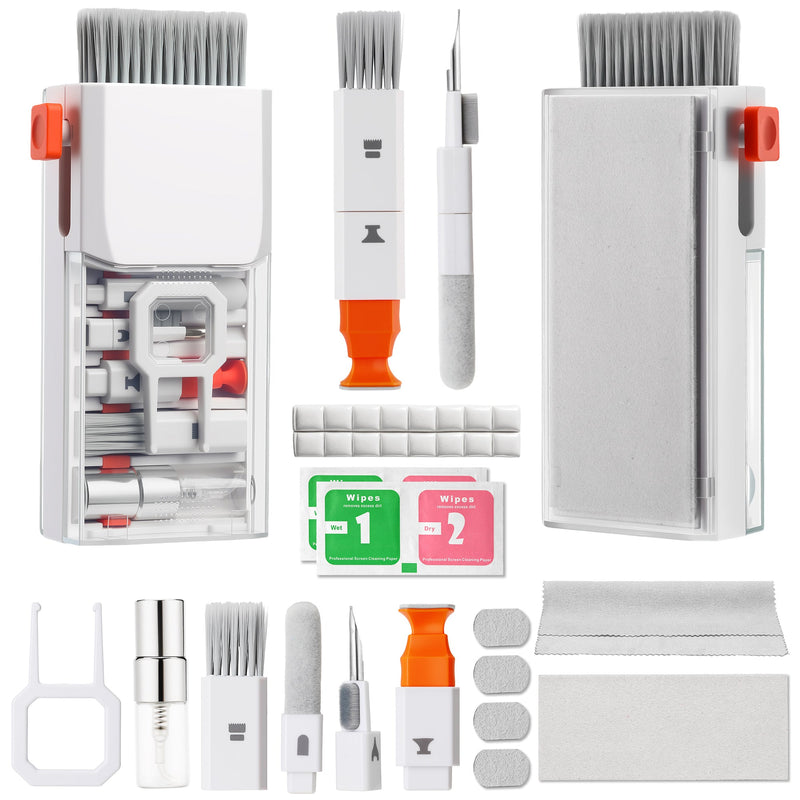 Keyboard Cleaner & Cleaning Kit, 32PCS Electronics Cleaner Set 13 in 1 White