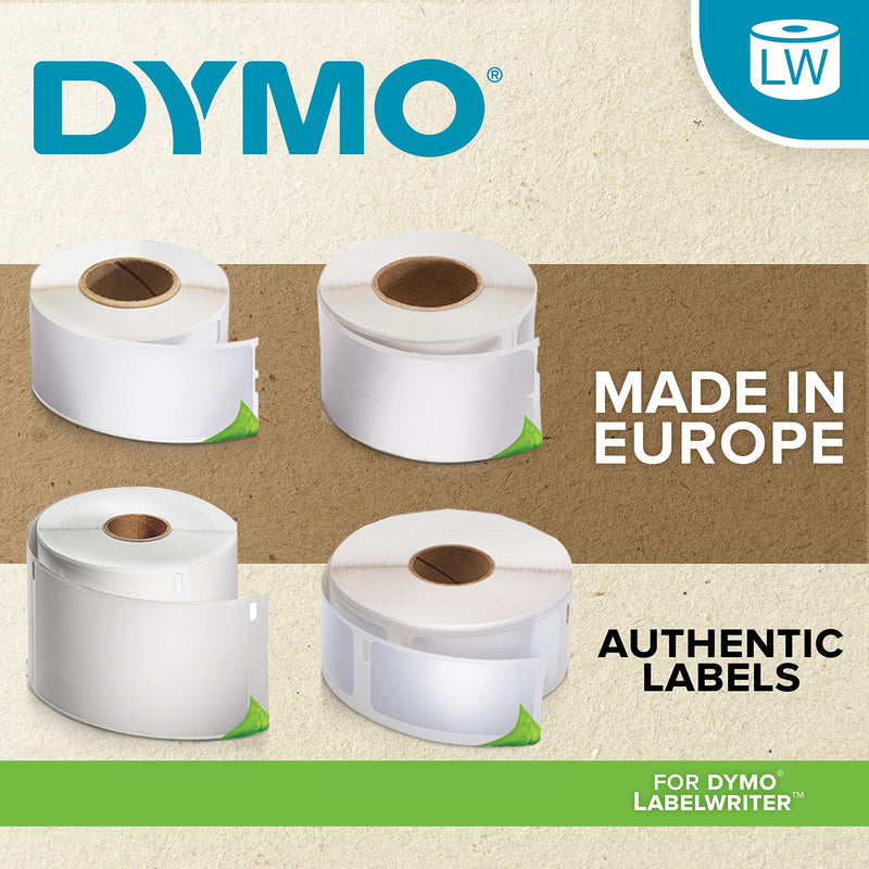 DYMO LW Durable Labels for LabelWriter Label Printers, White Poly, 1” x 2-1/8”, 1 Roll of 160 1" x 2-1/8"