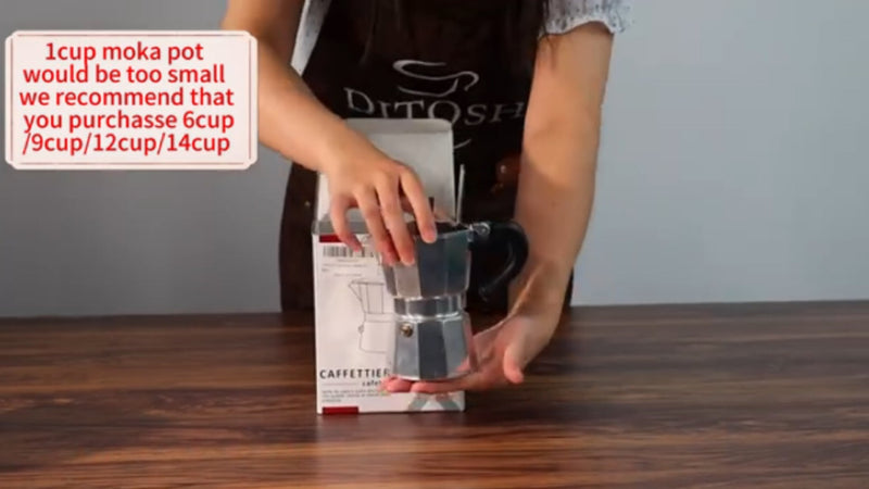 1-2 Cup Aluminum Espresso Stovetop Moka Pot Express Coffee Maker Percolator Italian Classic Mocha Coffee Machine for Italian and Cuban Cafe Brewing for Home & Camping 50-100ml 1.6-3.3oz Silver 1-2 Cup