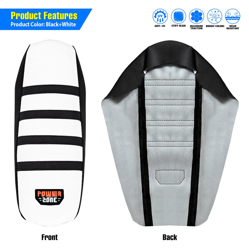 Motorcycle Dirt Bike Seat Cover for Surron Sur Ron Light Bee X/S - E Bike Seat Cover (Top White) Top White