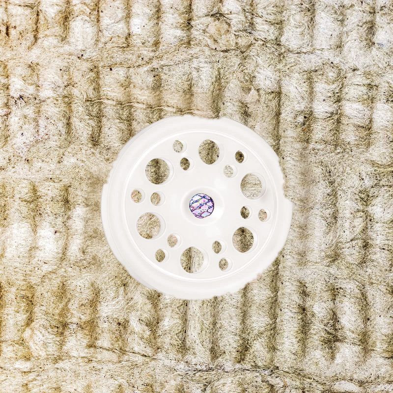[Australia - AusPower] - 100 Pcs 1.77 Inch/45 mm Plastic Washers Load Spreading Polypropylene Washers for Fixing and Supporting Rigid Foam Insulation Foam Board Load Spreading for Screws Nail 100 