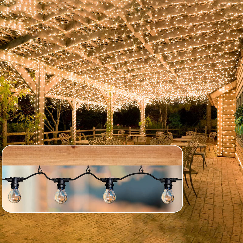[Australia - AusPower] - 36 PCS Q-Hanger Hooks with Safety Buckle, Windproof Screw Hooks for Outdoor String Lights Hanging Christmas Lights, Plants, with 1 Wing Nut Driver 36 Pcs 