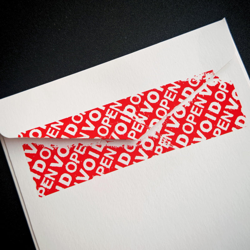 320 pcs Total Transfer Tamper Evident Security Warranty Void Seals/Stickers with Serial Numbers High Security Tamper Proof for Reusable Package(1 x 3.35Inches,red) Red-320pcs