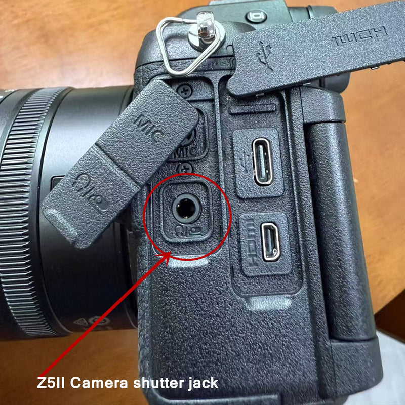 2.5MM-DC3 (MC-DC3) Shutter Release Cable is Suitable for Nikon Cameras Z5II/Z50II/ZR Supports Connection to the Camera Remote Control to Achieve Focusing and Taking Photos(2.5mm-DC3 2pcs) 2.5mm-DC3 2pcs