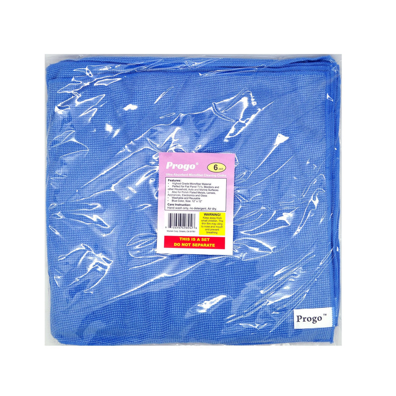 [Australia - AusPower] - Microfiber Cleaning Cloths for LCD/LED TV, Laptop Computer Screen, iPhone, iPad and More. (6 Pack) 