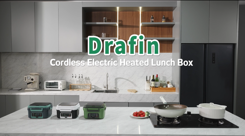 XL 6.3-Cups Cordless Electric Heated Lunch Box for Adults, 20000mAh Rechargeable Battery Powered Smart Self Heating Lunchbox for Men Women, 100W Food Warmer for Trucks Driver Travel Office Worker AA