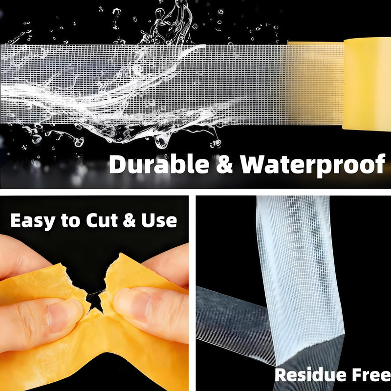 Double Sided Fabric & Carpet Tape - 1inch+2inch x39FT Each Value Pack - Heavy Duty High Stickiness Residue Free - Easy Tear No Sew for Clothes Hemming, Rugs & Runners, Crafts, DIY, Walls - Waterproof