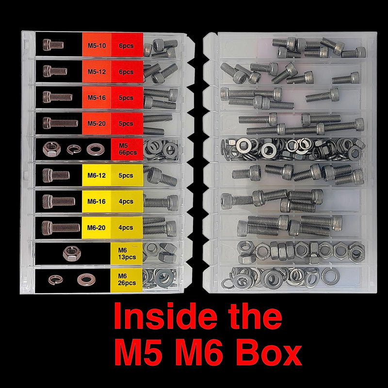 [Australia - AusPower] - EEEEE 982pcs M2 M2.5 M3 M4 M5 M6 Hex Socket Cap Screws Head Cap Screws 304 Stainless Steel Nut Bolt Kit Screw Assortment Set with Machine Assorted Washer Small spring Washer and Nut set M2 M2.5 M3 M4 M5 M6 982pcs 