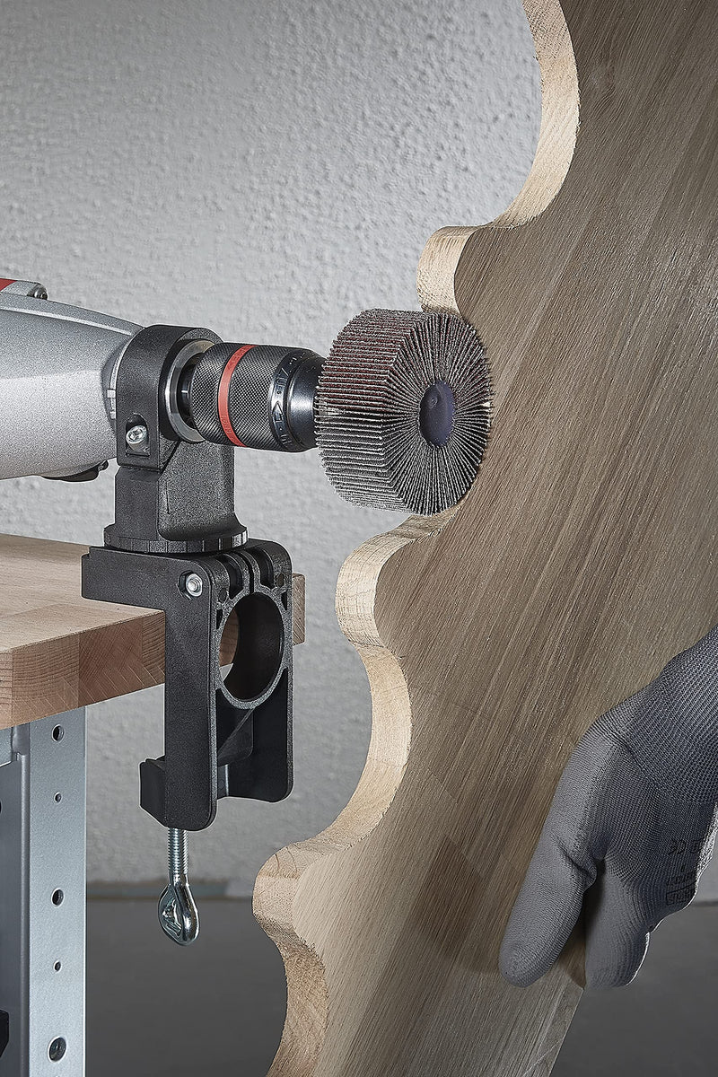 [Australia - AusPower] - Wolfcraft 4802000 43mm Universal Drill Clamp/Rotating/ Euronorm 